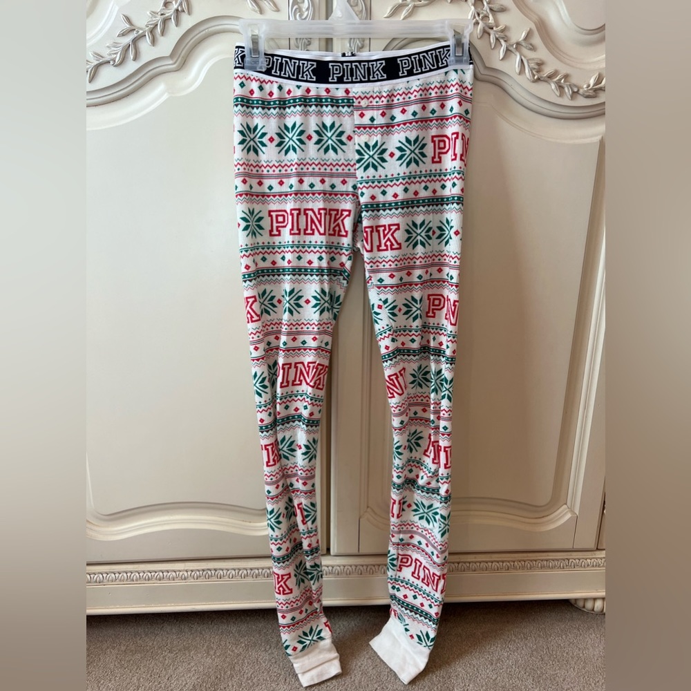 Victoria’s Secret pink Christmas joggers